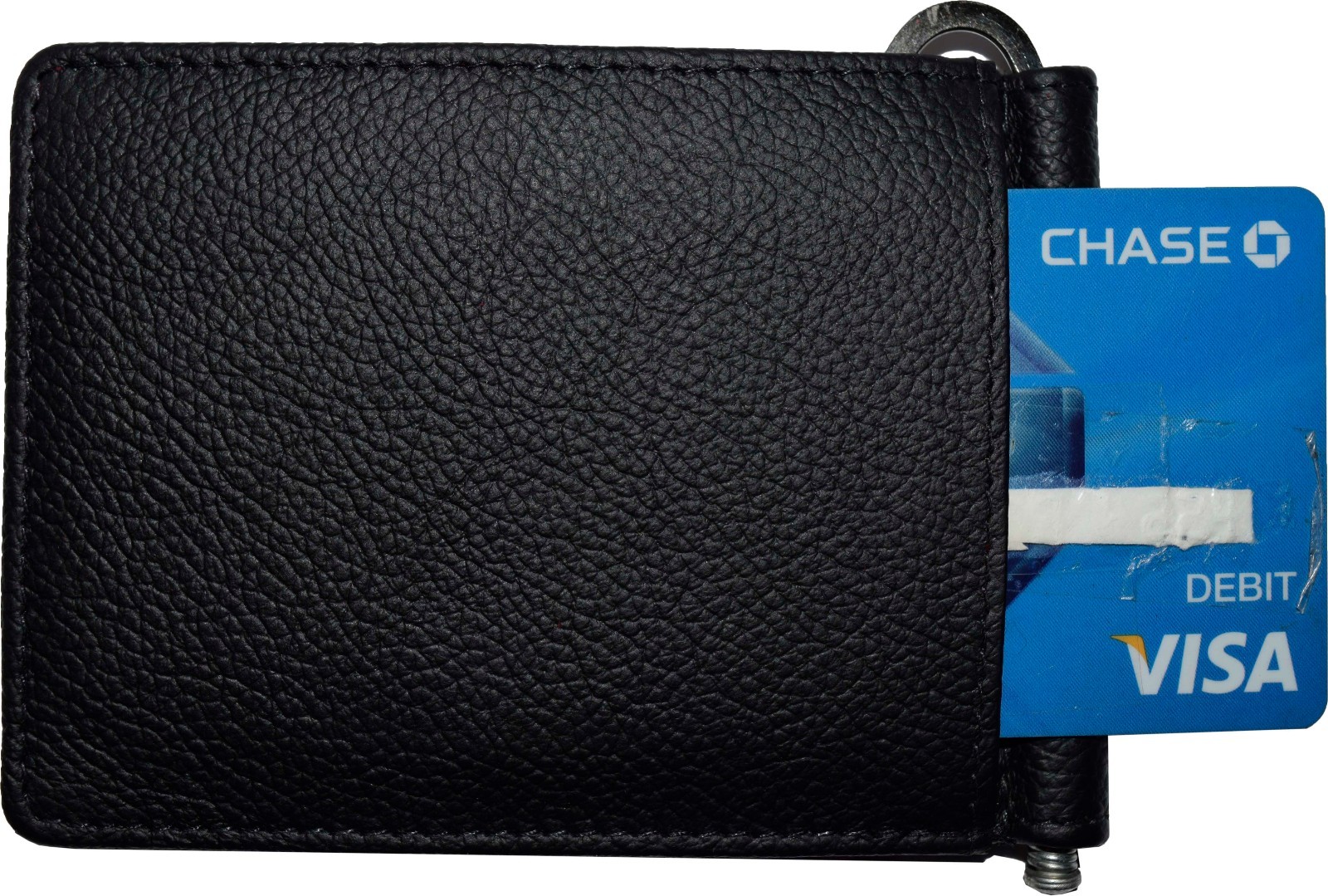money clip natural grain leather money clip 6 credit cards bills money holder - Image 13