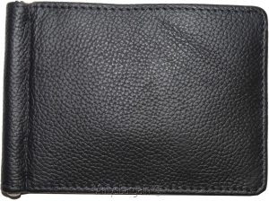 money clip natural grain leather money clip 6 credit cards bills money holder - Image 4