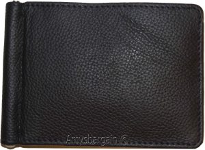 money clip natural grain leather money clip 6 credit cards bills money holder - Image 9