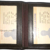 new slim leather credit card id card picture holder 2 transparent windows