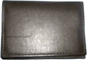 new slim leather credit card id card picture holder 2 transparent windows - Image 5