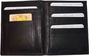 passport cover USA leather wallet black passport case real genuine leather case - Image 6