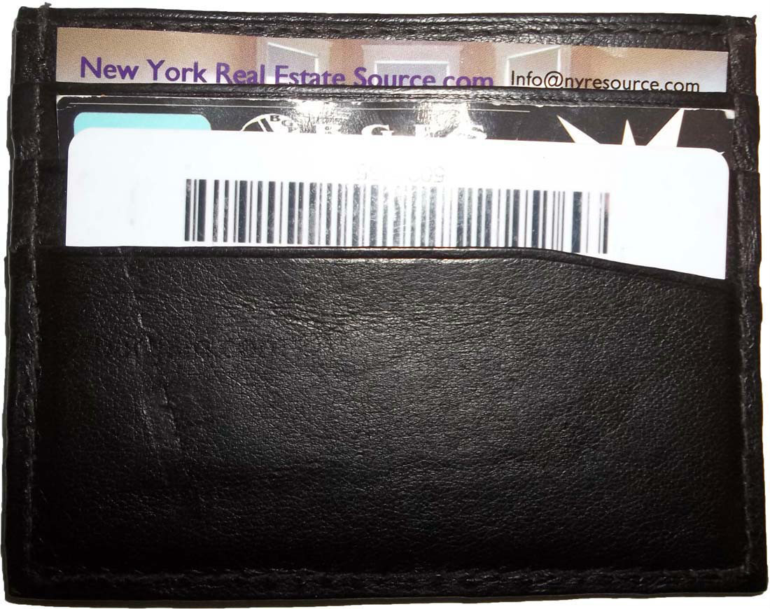 small flat 7 card genuine leather organizer credit card id card new card case - Image 4