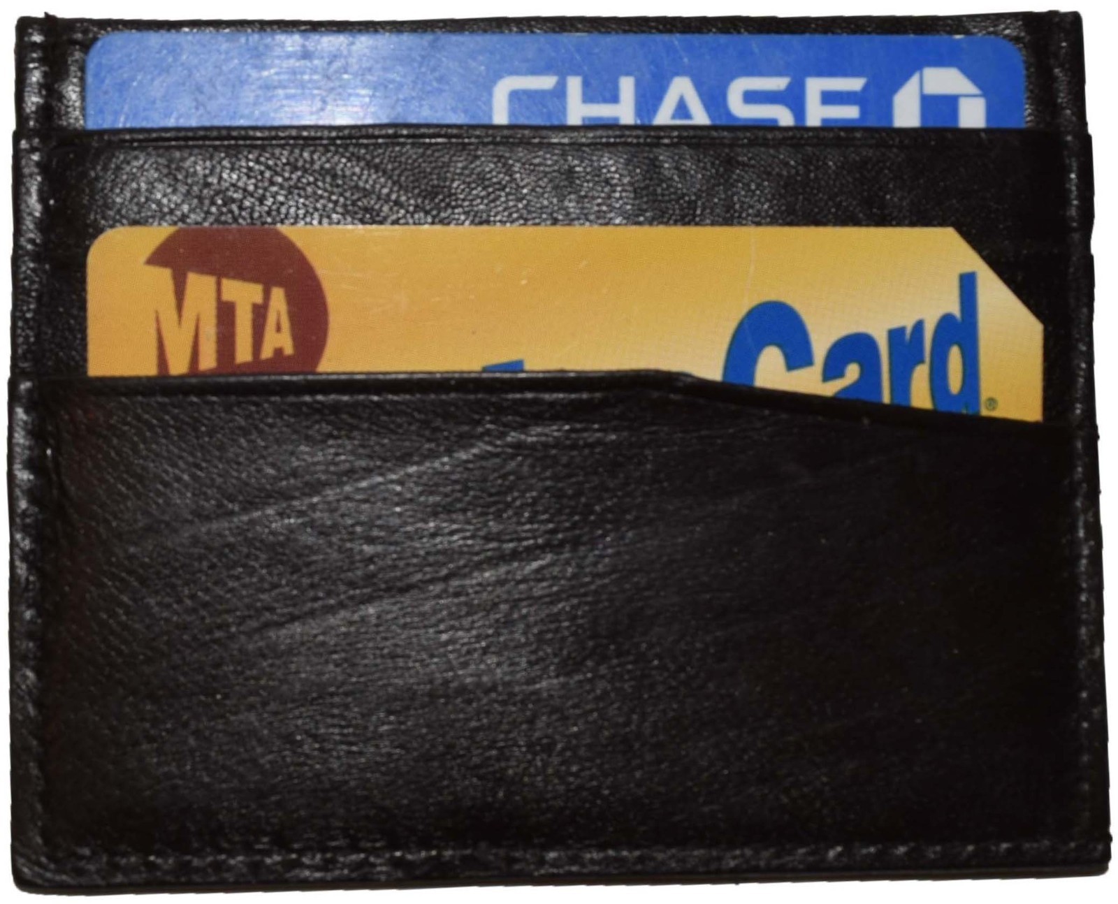 small flat 7 card genuine leather organizer credit card id card new card case - Image 8