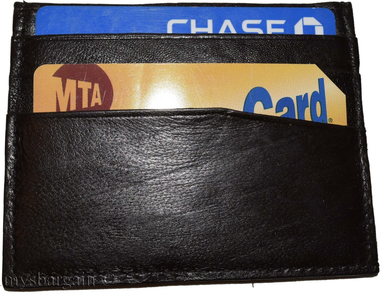 small flat 7 card genuine leather organizer credit card id card new card case - Image 10