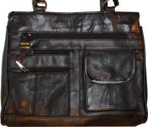 woman's leather Medium tote bag shoulder handbag day bag new 2 strap Tote bag - Image 13