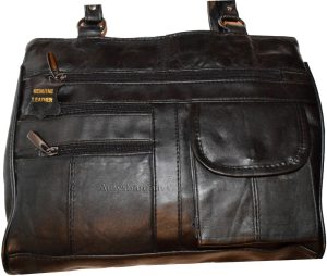 woman's leather Medium tote bag shoulder handbag day bag new 2 strap Tote bag - Image 7