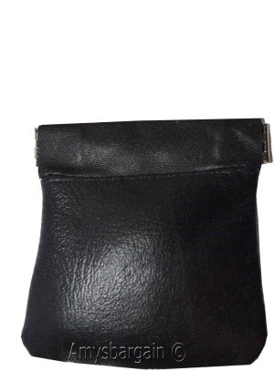 2 Change Purse, Leather Ladies Wallet purse mini pocket zip coin case key ring - Image 9