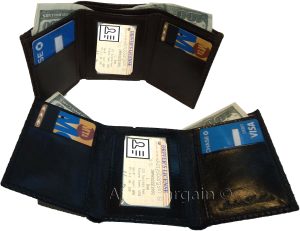 2 Inew styled Crocodile Printed Leather Man's Trifold wallet 2 bill slots 9 card - Image 5