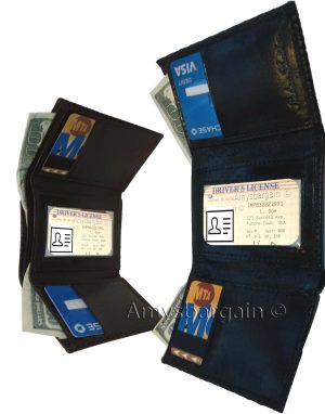 2 Inew styled Crocodile Printed Leather Man's Trifold wallet 2 bill slots 9 card - Image 6
