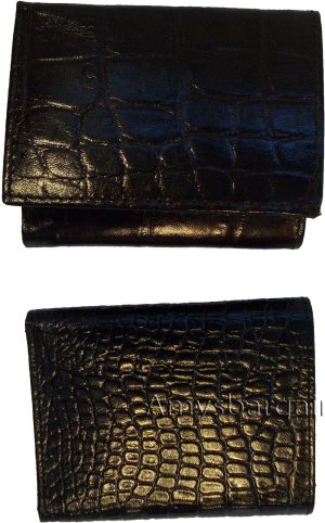 2 Inew styled Crocodile Printed Leather Man's Trifold wallet 2 bill slots 9 card - Image 9