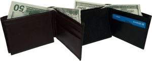 2 New Crocodile Skin Printed Leather man's bi fold wallet 2 bill slots 6 card ID - Image 11