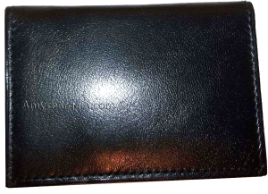 3 Skinny leather 6 business and credit card Black leather card case brand new - Image 10