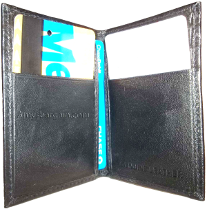 3 Skinny leather 6 business and credit card Black leather card case brand new - Image 12