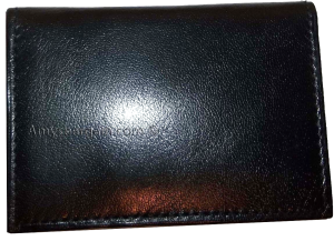 3 Skinny leather 6 business and credit card Black leather card case brand new - Image 4