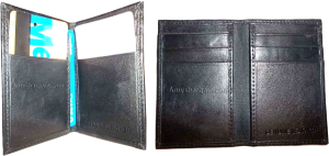 3 Skinny leather 6 business and credit card Black leather card case brand new - Image 7
