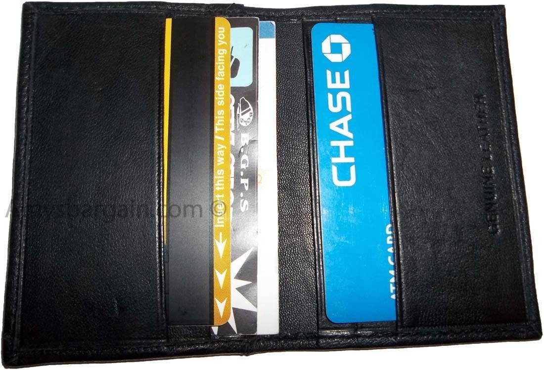 5 Leather business card credit card case ID card ATM card case card holder BNWT - Image 4