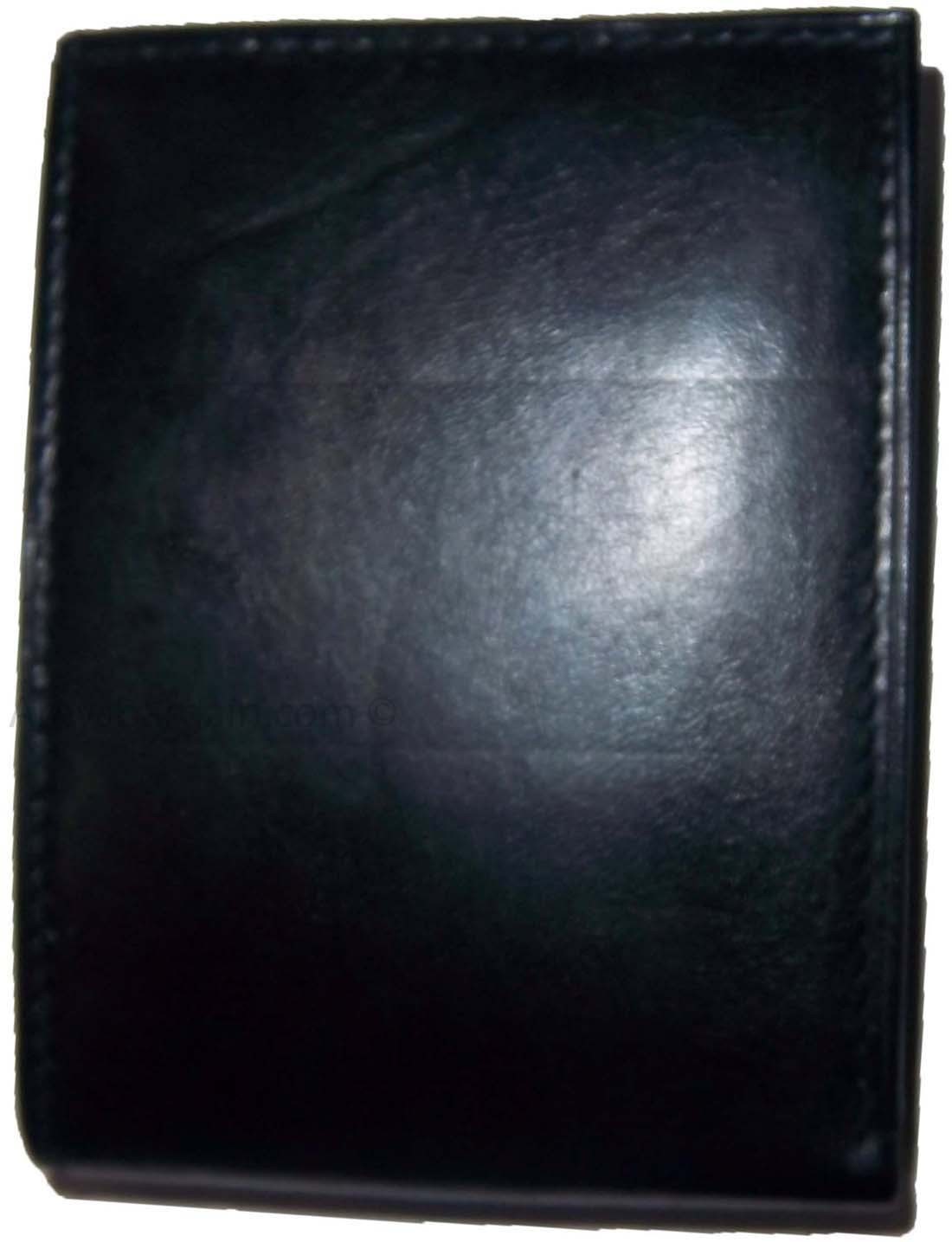 6 Man's Leather black wallet 12 credit card Holder 2 ID 2 Bifold slots Unbranded - Image 6