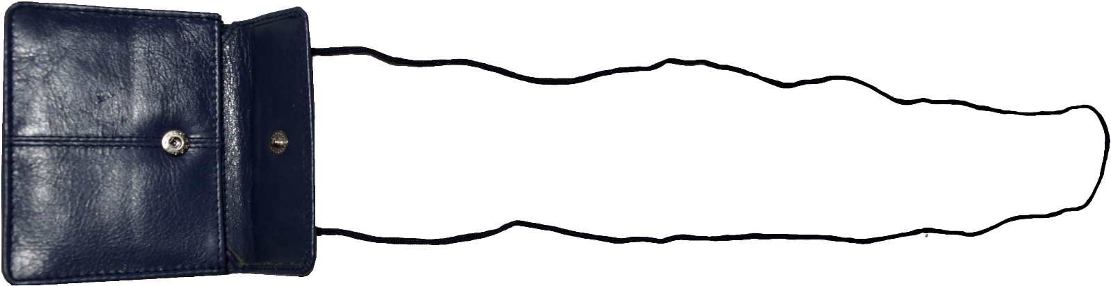 Business card case card holder w/ neck string 30 business cards clear ID window - Image 13