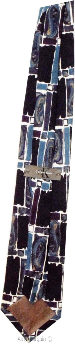 Calvin Klein Neck Tie, 100% Silk tie, Neck wear Made in USA, New Designer tie - Image 9