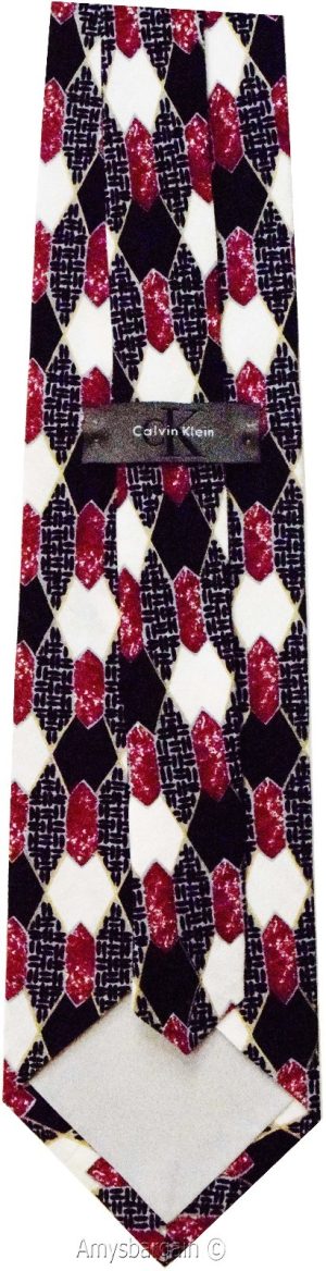 Calvin Klein Neck Tie, 100% Silk tie, Neck wear Made in USA, New Designer tie - Image 3