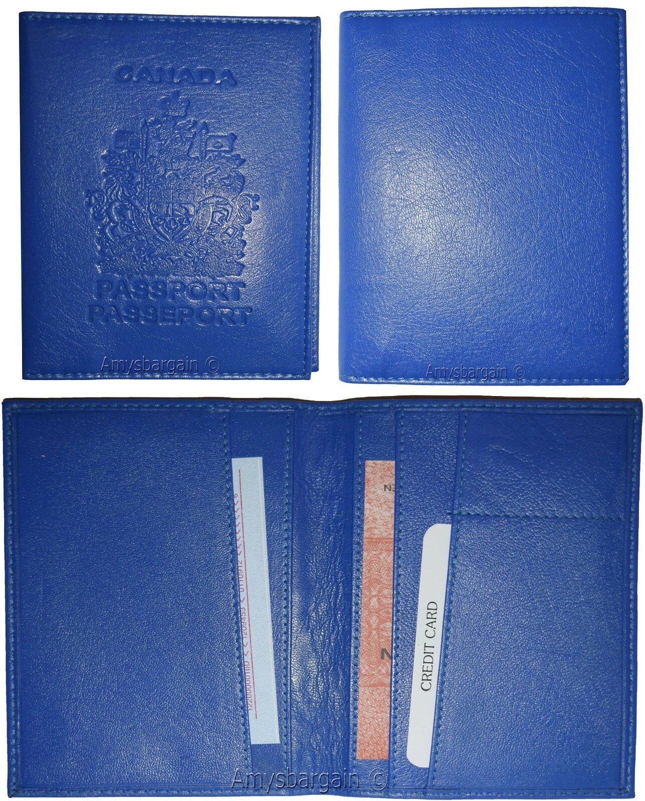 Canadian Leather passport cover Wallet Canada new Passport case Passport - Image 9