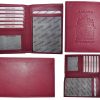 Canadian leather passport case new lambskin wallet credit card case id holder