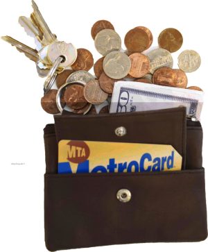 Change purse, Zip coin wallet, Leather change purse w/key ring cards, bills BN - Image 12