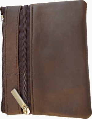 Change purse, Zip coin wallet, Leather change purse w/key ring cards, bills BN - Image 7