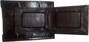 Crocodile skin printed leather money clip Leather Credit card bills holder new - Image 7
