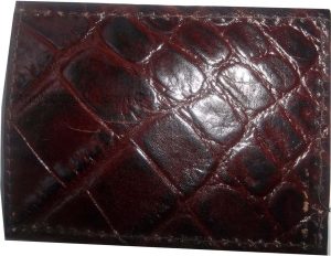 Crocodile skin printed leather money clip Leather Credit card bills holder new - Image 9