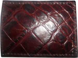 Crocodile skin printed leather money clip Leather Credit card bills holder new - Image 10
