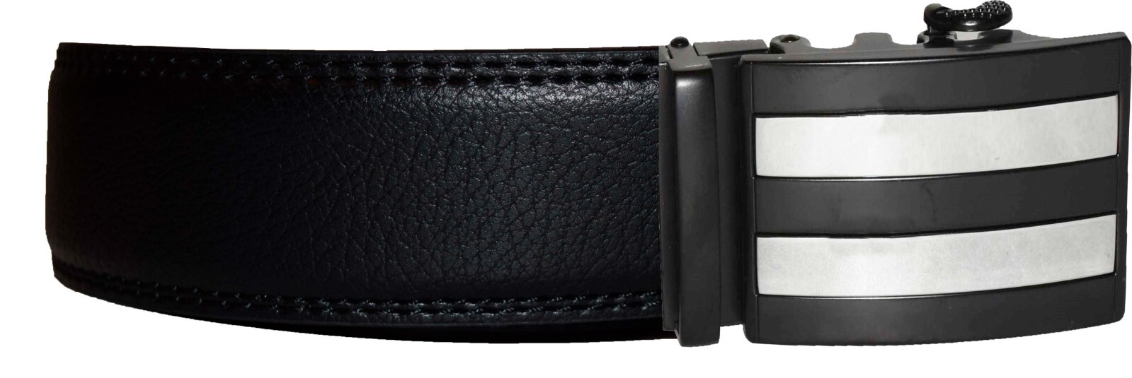 Genuine leather men's ratchet belt men’s casual adjustable automatic buckle 50”* - Image 3