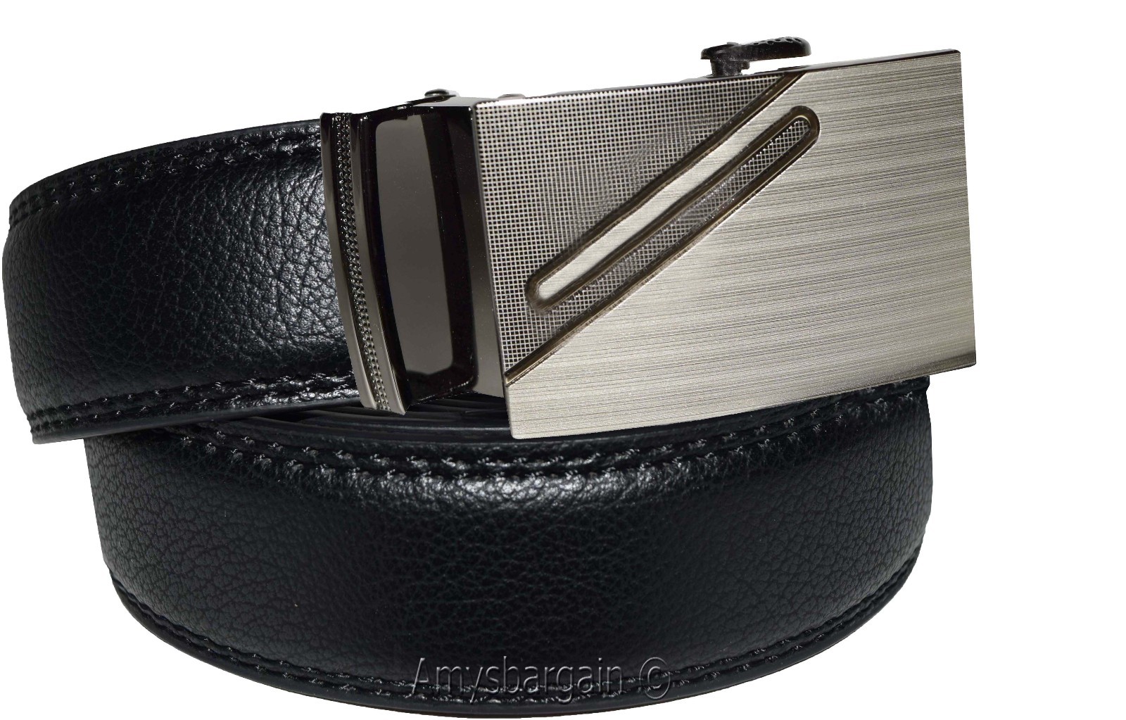 Leather Automatic genuine leather Belt Men's belt Buckle auto Lock Dress lelt - Image 8