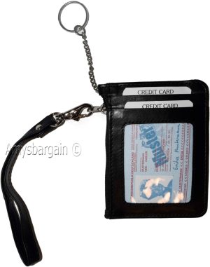 Leather Change Purse bag Ladies Wallet purse mini pocket coin case, Wristlet nwt - Image 11