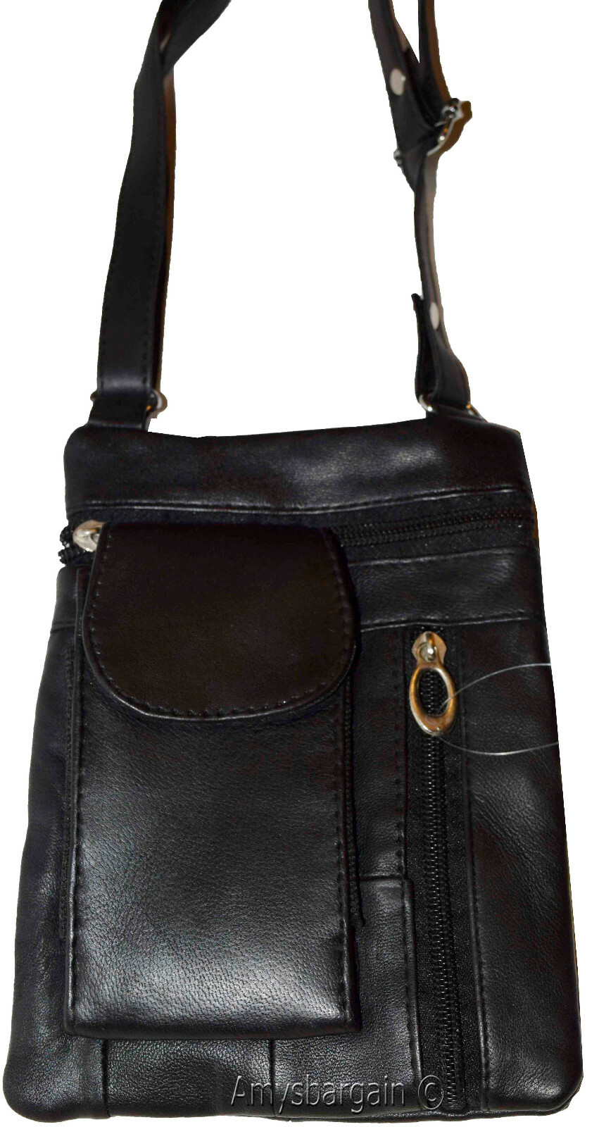 Leather bag passport case concealable bag 4 packet Leather bag ID wallet bag new - Image 11