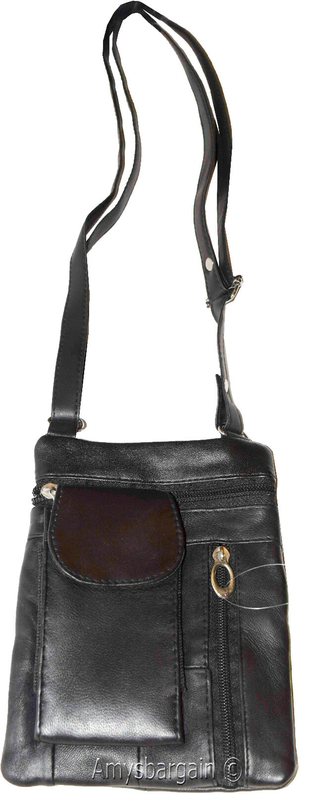 Leather bag passport case concealable bag 4 packet Leather bag ID wallet bag new - Image 12