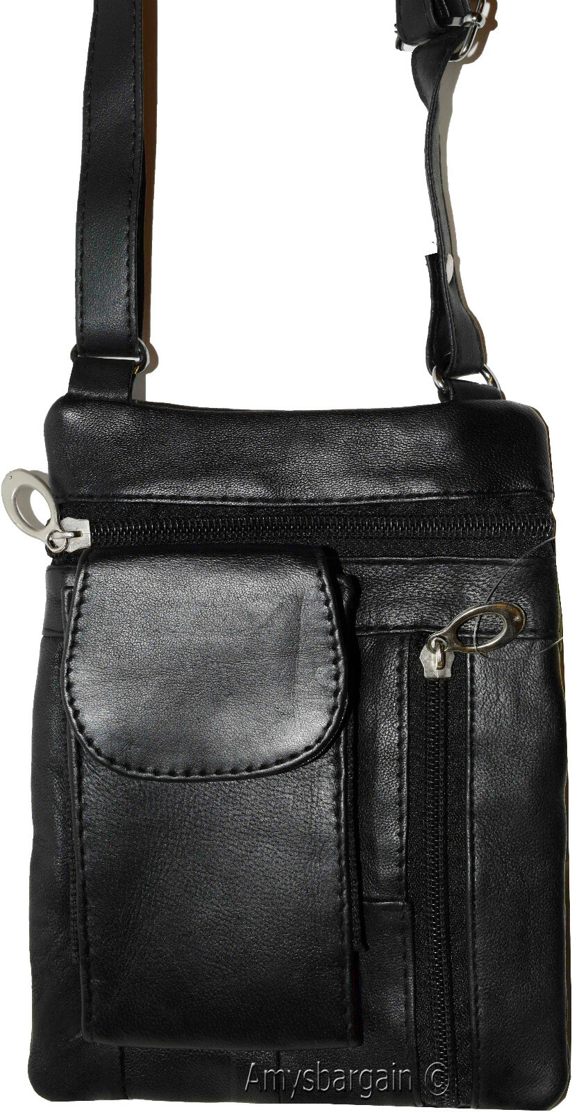 Leather bag passport case concealable bag 4 packet Leather bag ID wallet bag new - Image 6