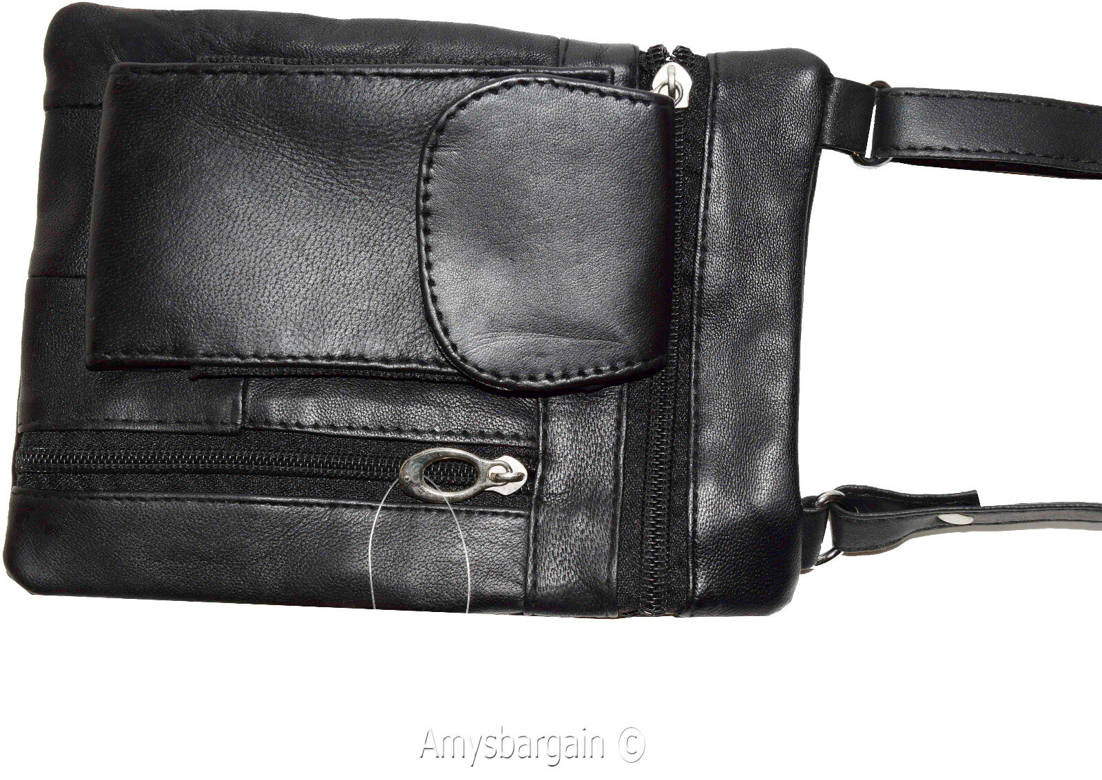 Leather bag passport case concealable bag 4 packet Leather bag ID wallet bag new - Image 10