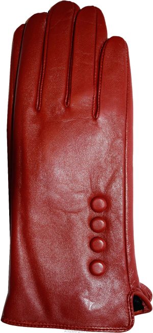 Leather gloves, Genuine leather women’s Red winter gloves S, M, L and XL New - Image 4