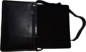 Leather messenger bag, Briefcase Business case Attaché case carry on bag Br New - Image 3