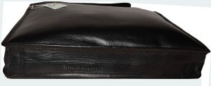 Leather messenger bag, Briefcase Business case Attaché case carry on bag Br New - Image 5