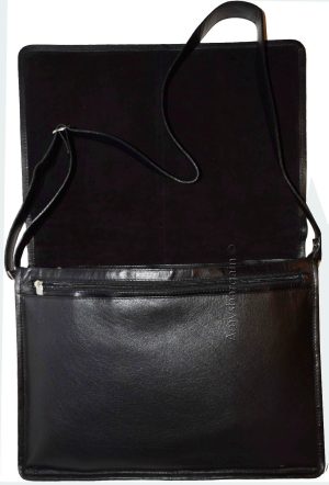 Leather messenger bag, Briefcase Business case Attaché case carry on bag Br New - Image 6