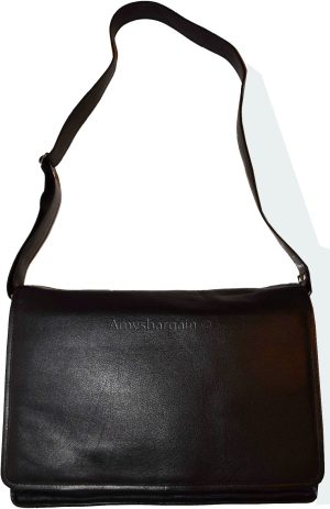 Leather messenger bag, Briefcase Business case Attaché case carry on bag Br New - Image 7
