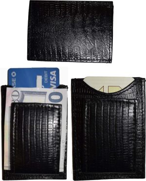 Lot of 12 Black Lizard skin printed leather money clip unbranded money Clip New - Image 9