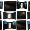Lot of 12 Man's Black Trifold wallet new style lizard Printed Leather wallet