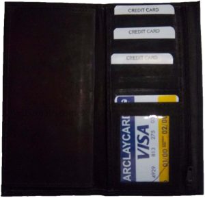 Lot of 2. Checkbook wallet Leather Checkbook cover. Credit card wallet. zip case - Image 3