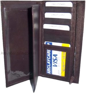 Lot of 2. Checkbook wallet Leather Checkbook cover. Credit card wallet. zip case - Image 5