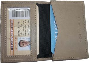 Lot of 2 Leather Business card / Credit Card ID card case fifty cards holder #15 - Image 13