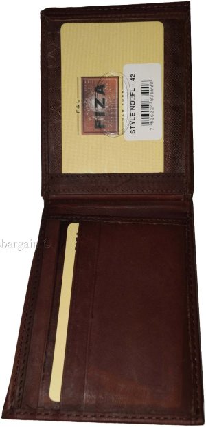 Lot of 2 Leather men's Bifold wallet Tan Billfold wallet 9 Card 3 ID New in Box - Image 11